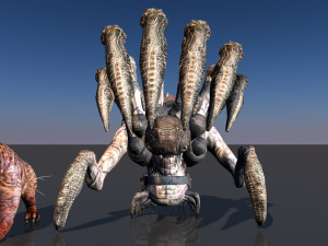 pack of 14 fully animated monsters vr - ar - low-poly Model 3D
