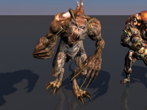 pack of 14 fully animated monsters vr - ar - low-poly Model 3D