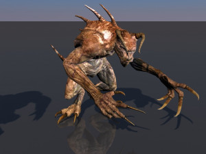 pack of 14 fully animated monsters vr - ar - low-poly Model 3D