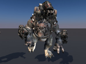 pack of 14 fully animated monsters vr - ar - low-poly Model 3D
