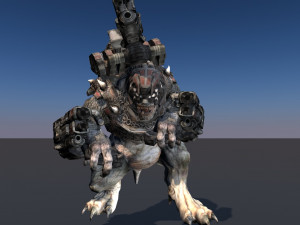pack of 14 fully animated monsters vr - ar - low-poly Model 3D