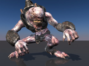 pack of 14 fully animated monsters vr - ar - low-poly Model 3D