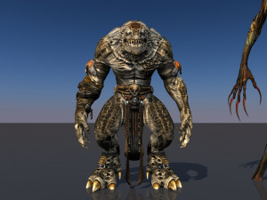 pack of 14 fully animated monsters vr - ar - low-poly Model 3D