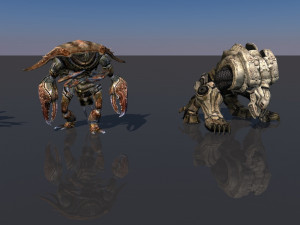 pack of 14 fully animated monsters vr - ar - low-poly Model 3D