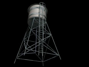 torre de agua Modelo 3D