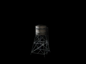 water tower 3D मॉडल