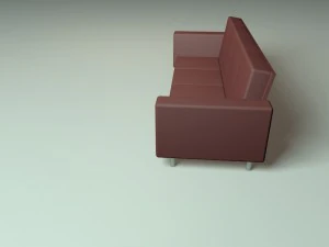sof&aacute; Modelo 3D