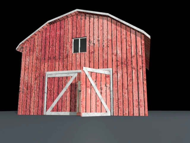 barn 3D Model .c4d .max .obj .3ds .fbx .stl .blend 