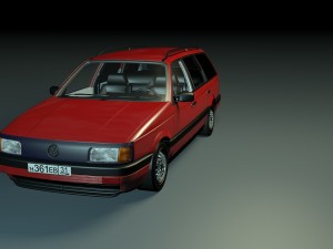 vw passat b3 1991 20 3D Model