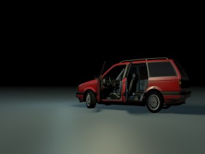 vw passat b3 1991 20 3D 모델