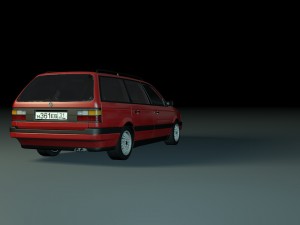 vw passat b3 1991 20 3D 모델