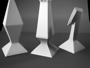 minimalist style chess 3D Model