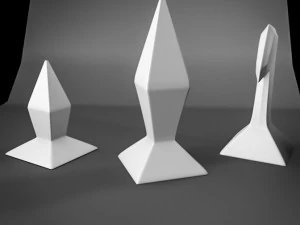 minimalist style chess 3D Model