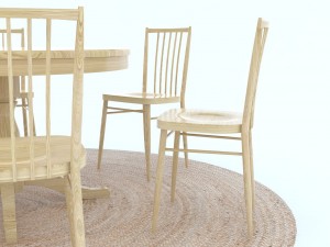 rounddiningtableset16 3D 모델