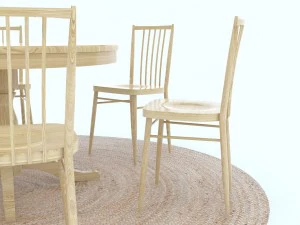 rounddiningtableset16 3D Model