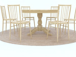 rounddiningtableset16 3D 모델