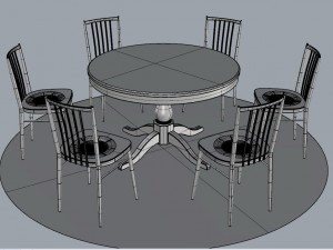 rounddiningtableset16 3D 모델