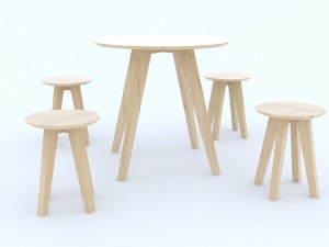 roundtable4stoolsd800 3D मॉडल