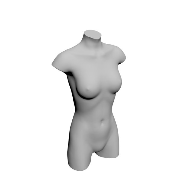 female mannequin 3D-Modell .c4d .max .obj .3ds .fbx .stl .blend 