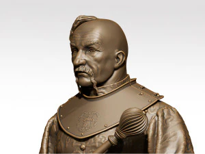 彼得&middot;卡尔尼雪夫斯基，扎波罗热西奇哥萨克的最后一位领袖 3D 模型