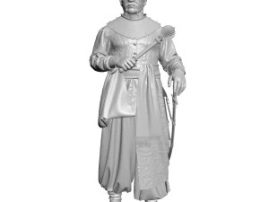 pyotr kalnyshevsky the last ataman of zaporizhzhya sich cossack 3D Model
