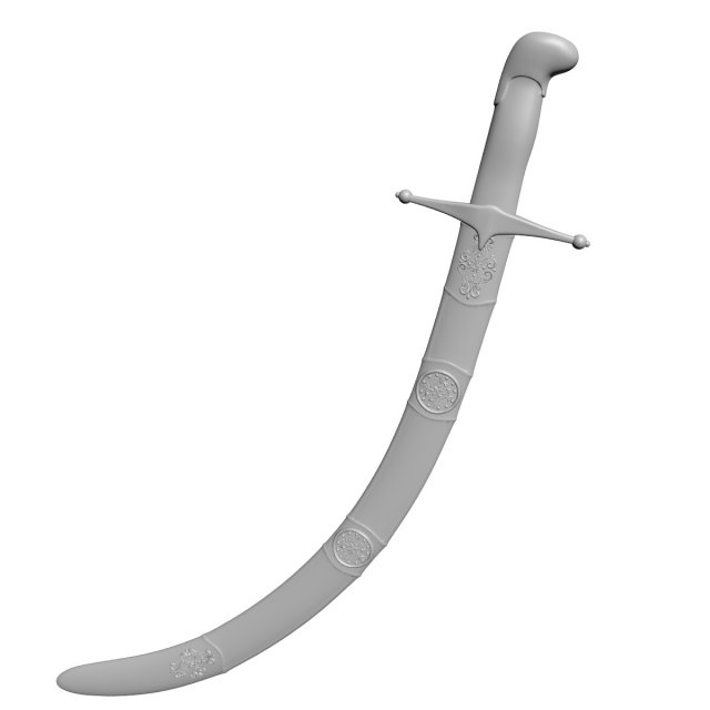 sword Model 3D .c4d .max .obj .3ds .fbx .stl .blend 