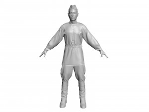 russian soldier 3D 模型