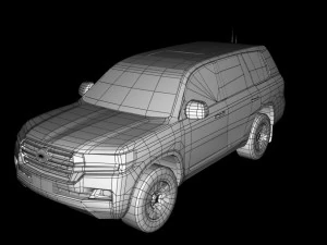 land cruiser low poly 3D Model