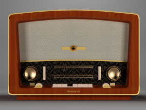 retro radio 3D 모델
