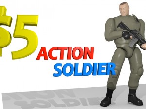 5dollaractionsoldier 3D-Modell