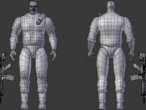 actionsoldier-john break-smart edition 3D Model