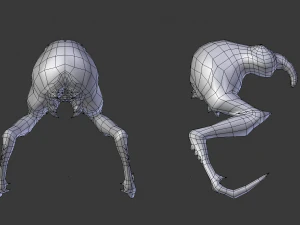 obcy zjadacz gł&oacute;w potwor&oacute;w Model 3D