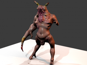 alien monster man smasher 3D 모델
