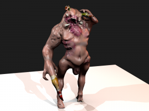 alien monster man smasher 3D 모델