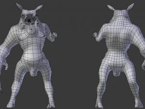 alien monster man smasher 3D 모델