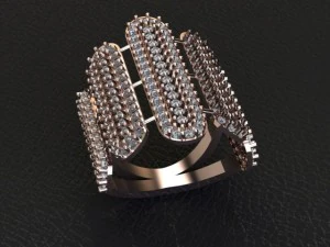 5 wall ring 3D Print Model