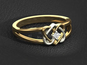 anneau de coeur Modèles 3D en vedette