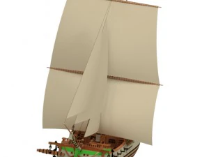 sailing ship kronslot 3D Model