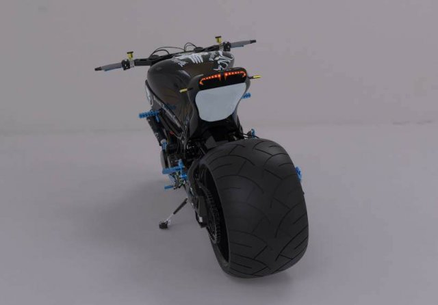 vietnam drifting a 240hp suzuki hayabusa 3D Model .c4d .max .obj .3ds .fbx .stl .blend 
