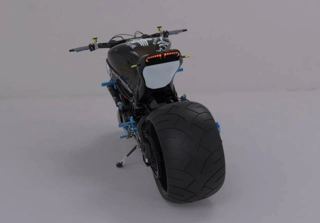 vietnam drifting a 240hp suzuki hayabusa 3D Model .c4d .max .obj .3ds .fbx .stl .blend 