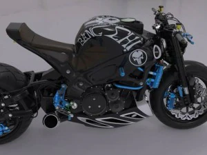 vietnam drifting a 240hp suzuki hayabusa 3D Model