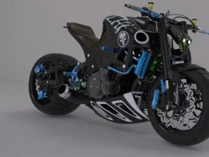 vietnam drifting a 240hp suzuki hayabusa 3D Model
