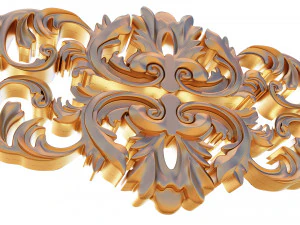 3D резная композиция 03 3D Модель