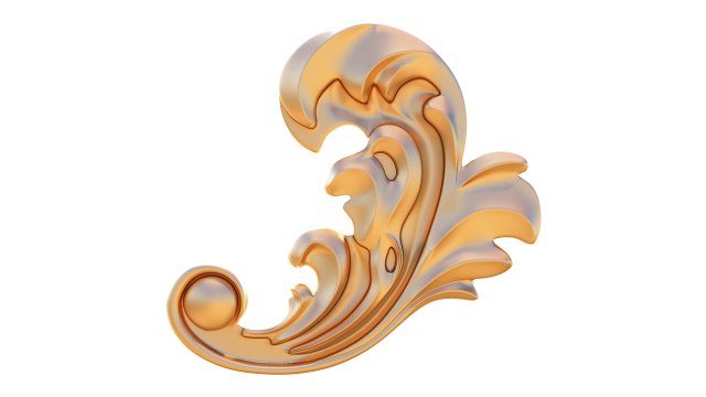 3d carving decor 01 3D Model .c4d .max .obj .3ds .fbx .stl .blend 