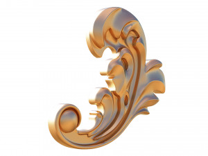 3d carving decor 01 3D Model