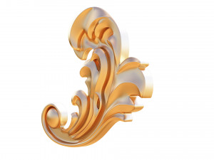 3d carving decor 01 3D Model