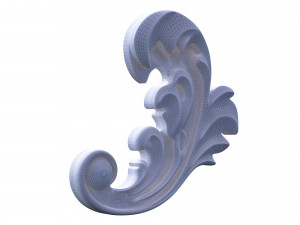 3d carving decor 01 3D Model