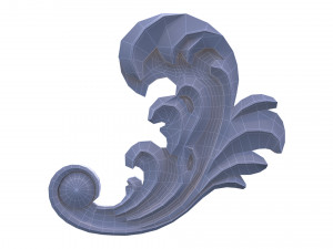 3d carving decor 01 3D Model