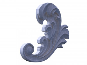 3d carving decor 01 3D Model