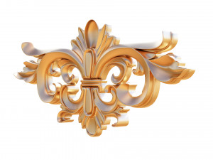 3d carving decor composition 04 Modelo 3D